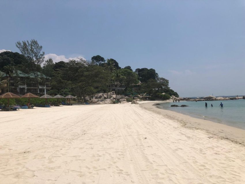 View of the peaceful beach at Bintan, where we made memories with Adi